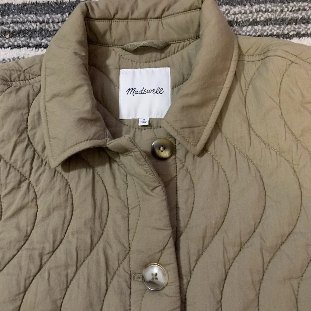 Madewell Quilted Belrose Shirt Jacket Women's Size Medium - Picture 2 of 7
